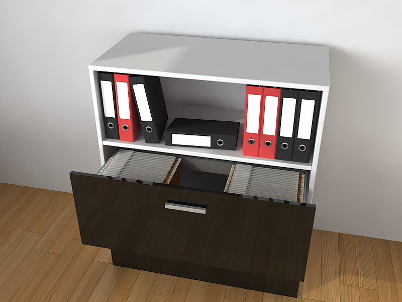 Armoire basse mixte pour dossiers suspendus melo l90xh103_1