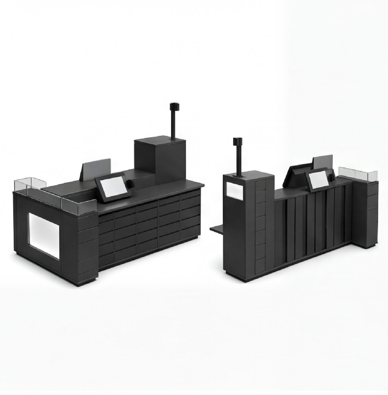Îlot de vente intelligent XL - Distributeur automatique, casiers électroniques et testeur de parfum_1