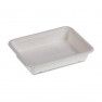 Barquette menu laminage en pulpe de canne - Naturesse - 1 compartiment - 22,7 cm - NN03060044_1