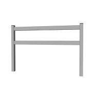 Clôture en aluminium - Roy - soudé - lisses en aluminium sur-mesure avec poteaux 40x40 mm_1