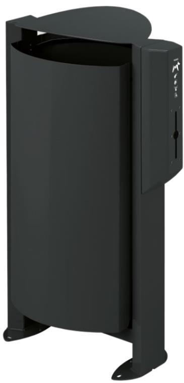 Corbeille avec distributeur sac hygiène canine - Plusieurs coloris - Fabrication Française_1