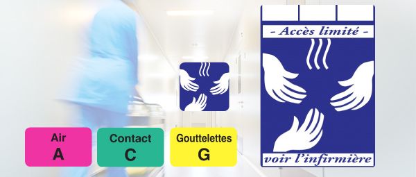 Étiquettes médicales et pharmaceutiques - Luquet & Duration - multi-résistantes - sur mesure pour signalisation de bactéries_1