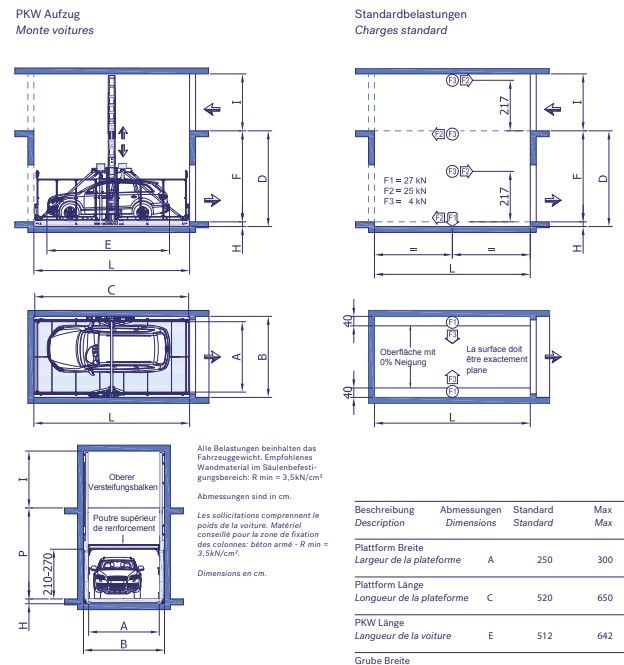 Ip1-hmt-v08 - monte voiture - ideal park - capacité de charge 3.200 kg_1