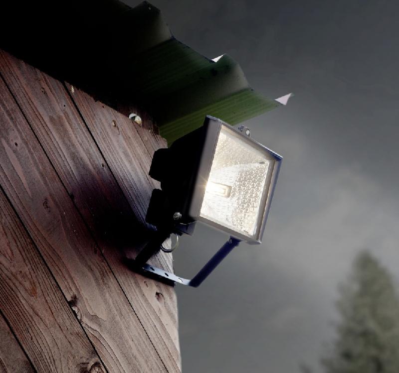 Projecteur extérieur à fixer Tanko R7S 118 mm - 400 W - Noir - IP44 - Métal_1