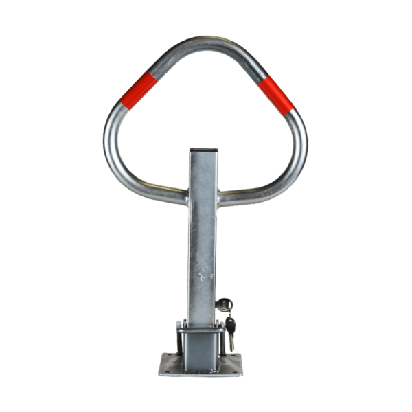 Arceau de parking robuste et pliable SPM9 GAMME PRO - Acier galvanisé avec bandes réfléchissantes pour copropriété, centre commercial, hôtel, stade ou gare_0
