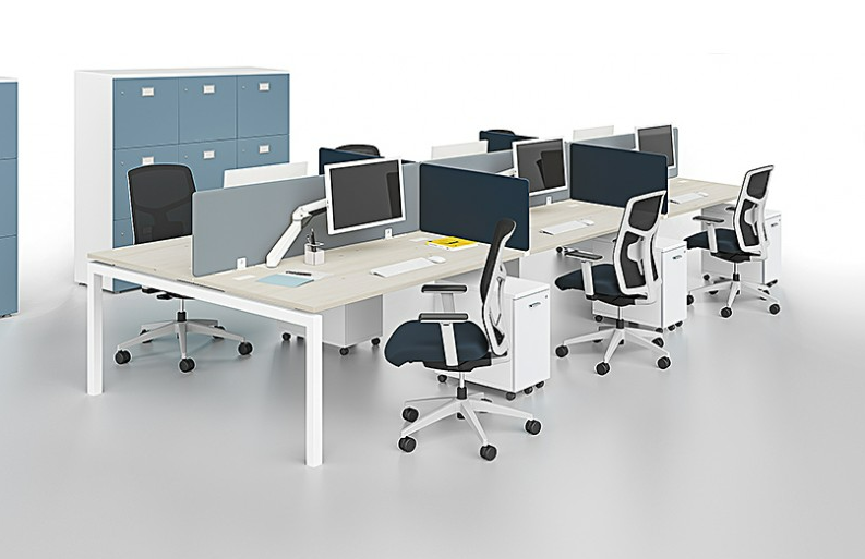 Bureau open space ergonomique et design pour équipes collaboratives_1