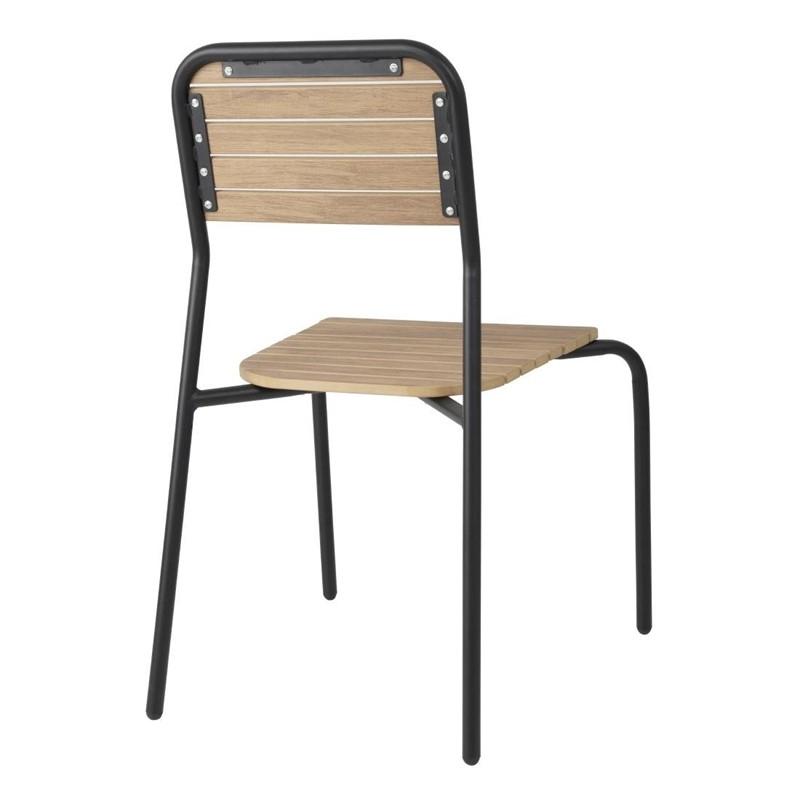 Chaises d'extérieur effet bois Santorini (lot de 4) | Bolero - FU537_1