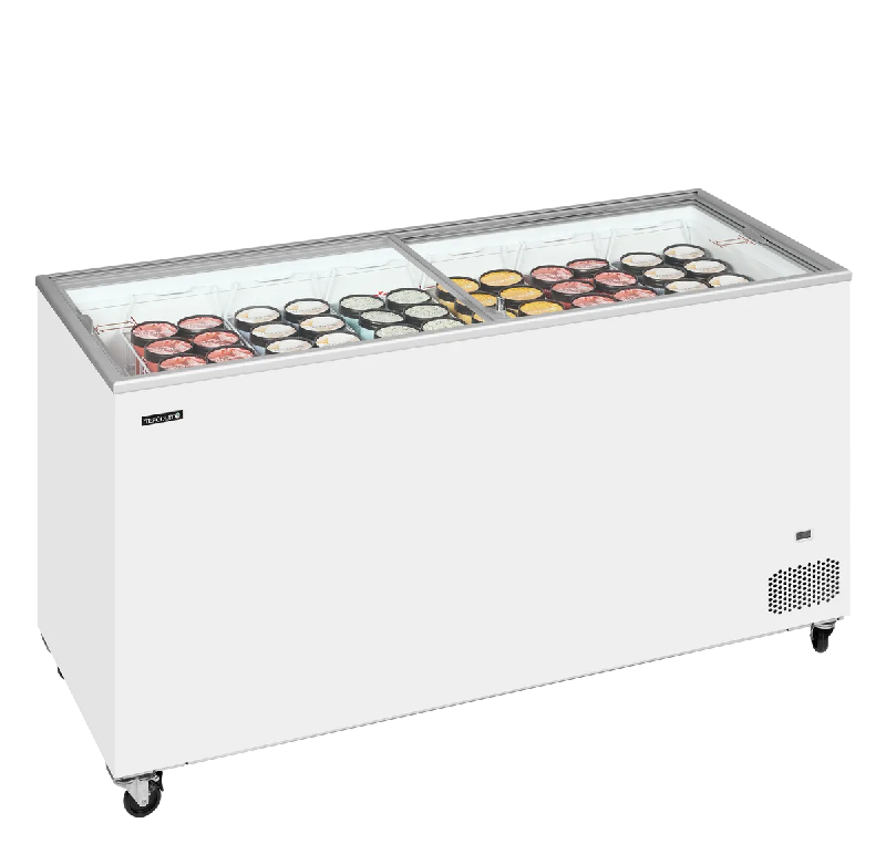 Congélateur vitré de crème glacée IC501SC (491 / 430) blanc TEFCOLD_1