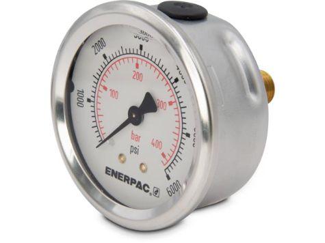 G2534SR, Manomètre, 63 mm Face, Montage arrière, Bain de glycérine, 400 bar pression maximale_1