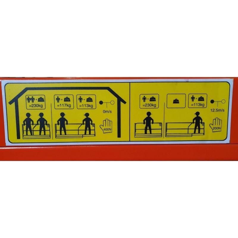 Nacelle élévatrice automotrice CFPT0608SP - Capacité 230 kg - Hauteur de levage 6 m - DC avec batterie_2