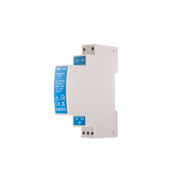 Protections foudre et CEM - PM 120 - Protection téléphonie RTC - Boîtier 1 module 17,5 mm pour rail DIN_1
