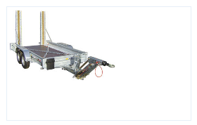 Remorque porte-engins - 2 essieux - capacité de 1700 à 2600 kg_1