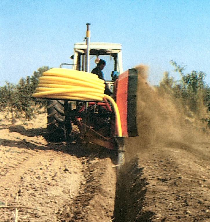 Trancheuse DONDIDRENAG - spéciale drainage - efficacité sol non-rocheux - largeur de tranchée 8 à 14cm ajustable_1