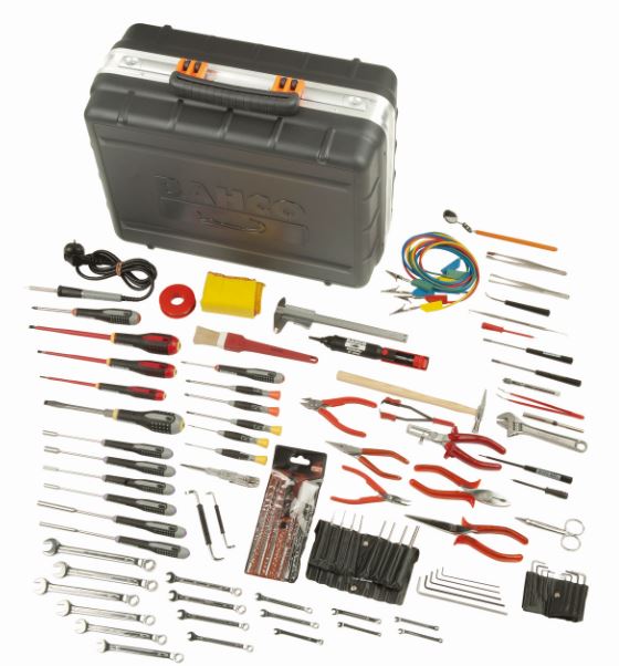 Valise d'outillage rigide avec kit d'outils multi-usages - 109 pcs - étanche, résistante et amovible_1