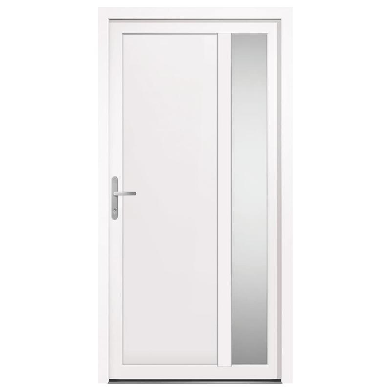 Vidaxl porte d'entrée blanc 108x208 cm pvc 3157096_1