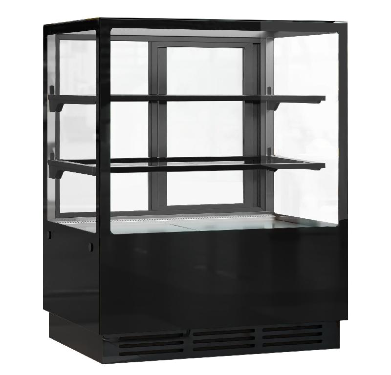 Vitrine réfrigérée de présentation avec service-arrière (l150 x p73 cm) avec éclairage led et 2 étagères_1