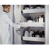 136884w - Armoire de sécurité coupe-feu 90 minutes, 6 bacs-tiroirs, charnières à gauche, marquage CE_1