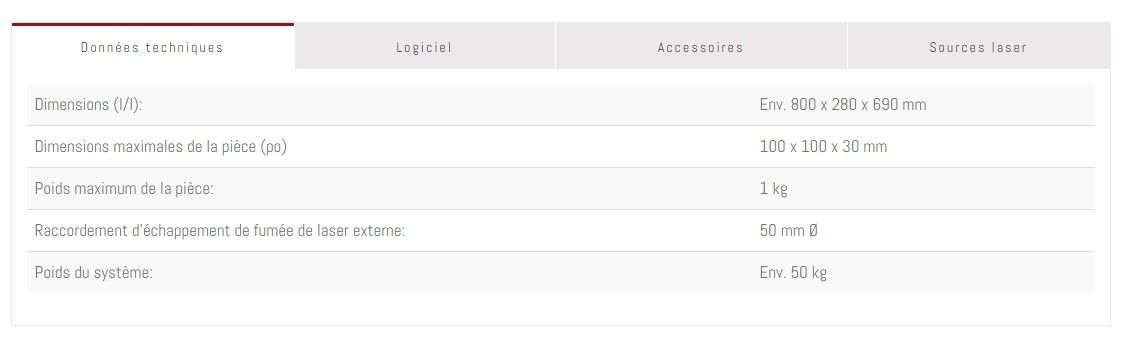 Smartlaser LG 20 - Marquages laser Penteq - Dimensions 800 x 280 x 690 mm - Laser classe 1 avec système de tiroir_1