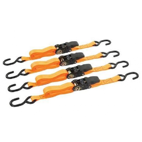 Lot de 4 sangles d'arrimage extérieur crochet S longueur 3m Référence 4552E_1