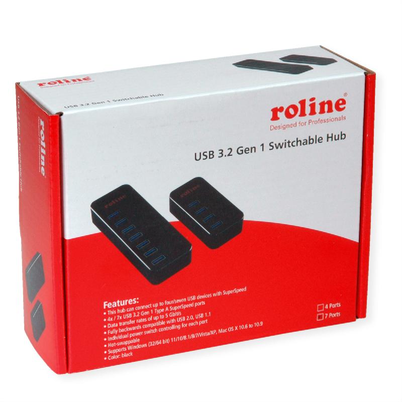 ROLINE Hub Notebook USB 3.2 Gen 1, 7 ports_1