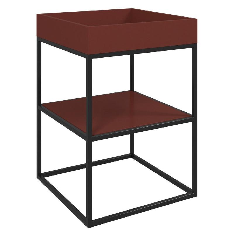 Bac soldeur 60x60x75cm - tube carré 20x20mm (monté) - noir_1