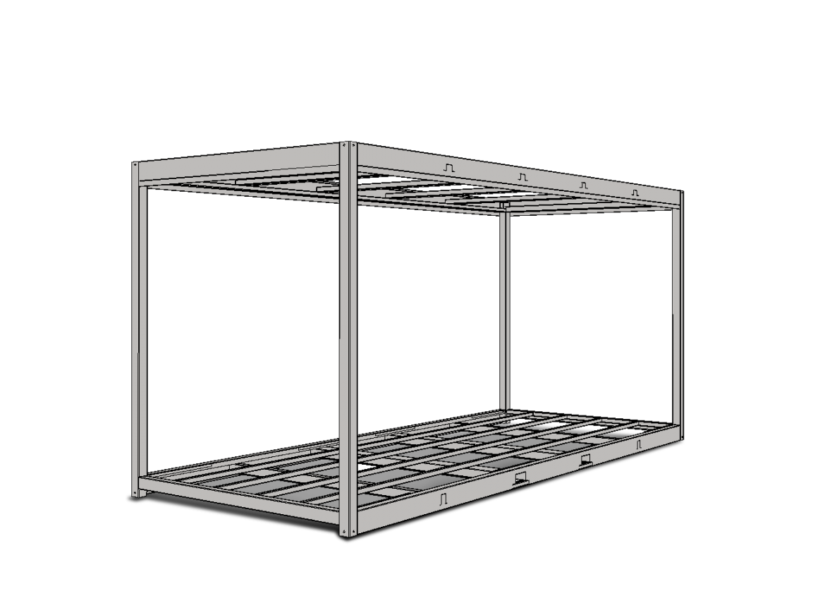 Bungalow de chantier Flexevo - modulaire, base vie, ossature métallique galvanisée - juxtaposable & superposable R+2_1