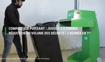 Compacteur de déchets BP 240/360L sur roues - Pour une gestion optimisée des déchets._2