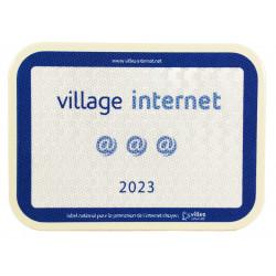 Panneau Ville Internet - Label National Territoires, Villes et Villages Internet - Matériaux innovants en aluminium, acier galvanisé et thermoplastique_1