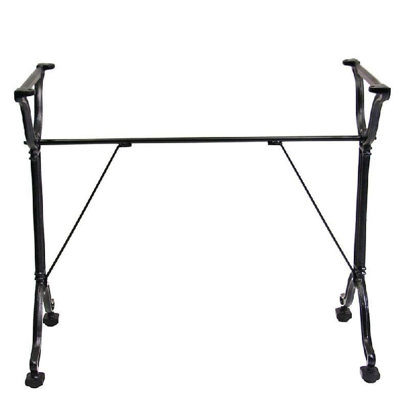Piètement double Bistrot Ht73 en fonte noir pour table intérieure 110x70cm maxi_1