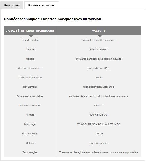 9301626 - surlunette uvex heckel - oculaires incolores avec revêtement antibuée et monture ergonomique_1