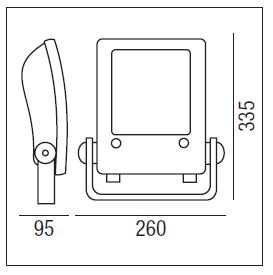 Cod.28209 - Éclairage des grands espaces - Relco SARL - Lampe LED 50000 heures - 100W - IP66 - 11000lm_1