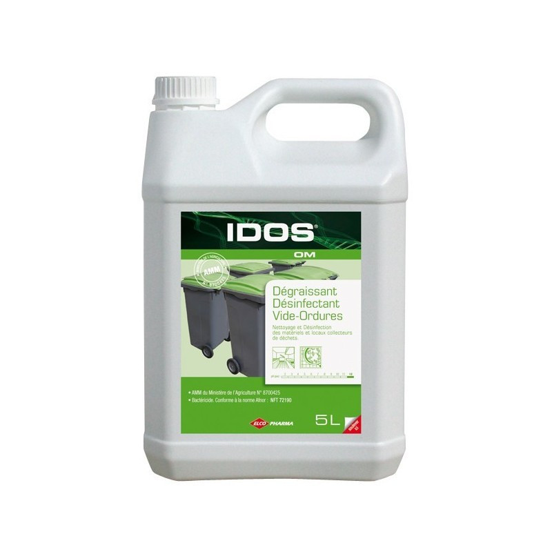 Idos om desinfectant degraissant poubelles ph:12 bidon de 5l_1