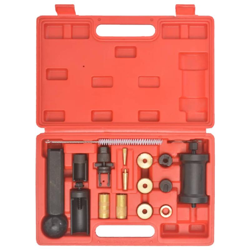 Vidaxl kit d'outils d'installation d'injecteurs 18 pcs pour vag vw 210515_1
