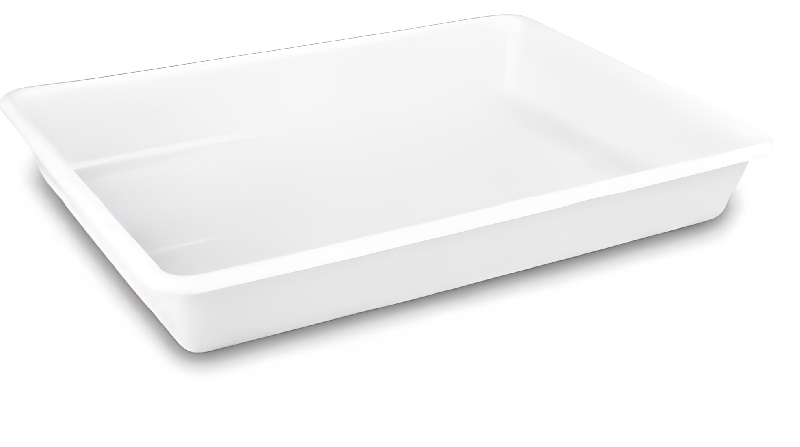 Bac blanc en PEHD - Fond et parois pleins - Vendu par lots - Norme Europe - Résistant aux chocs_1