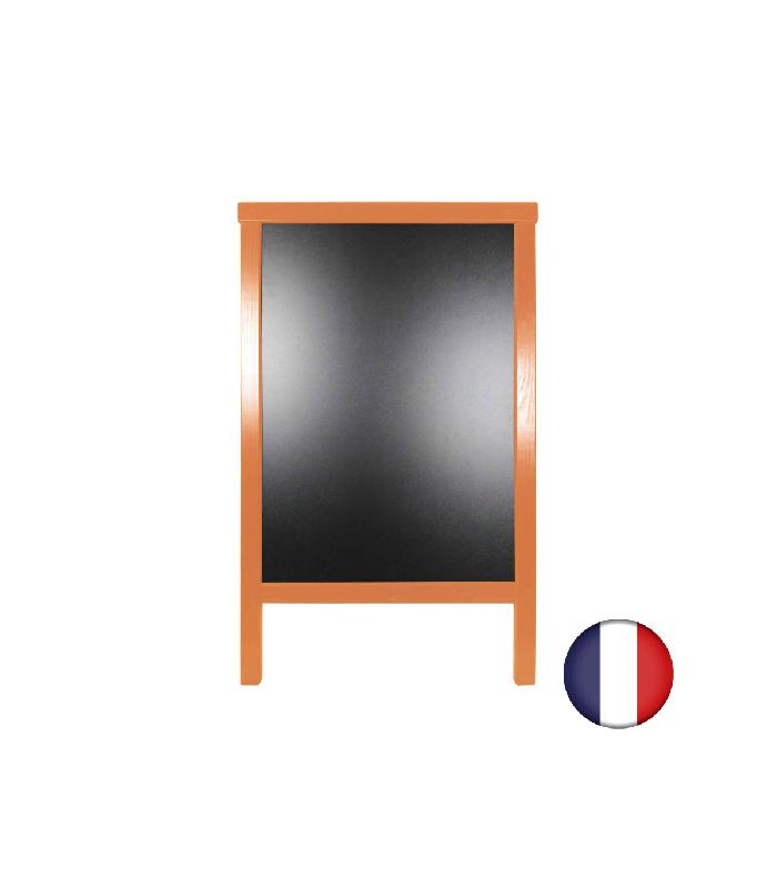 Chevalet stop trottoir - Bois, dimensions 90 x 55 cm - Référence : LSTF49OR_1