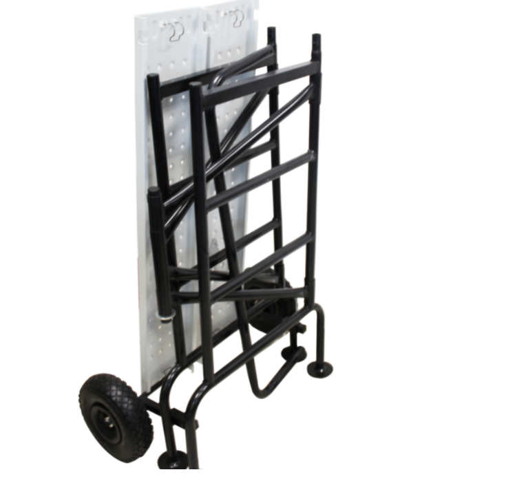 Échafaudage pliable à 3 niveaux avec garde-corps - usage domestique - conforme NF E 85-200_1