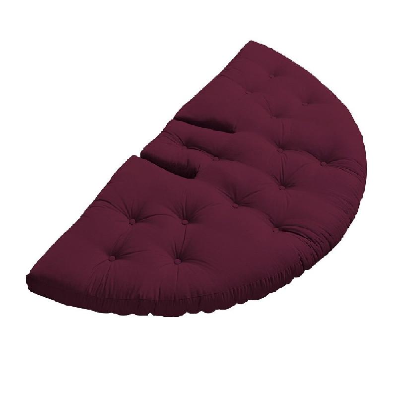 Fauteuil futon convertible Nido Chair - Bordeaux - Matelas 90x180 cm - 12 cm d'épaisseur_1