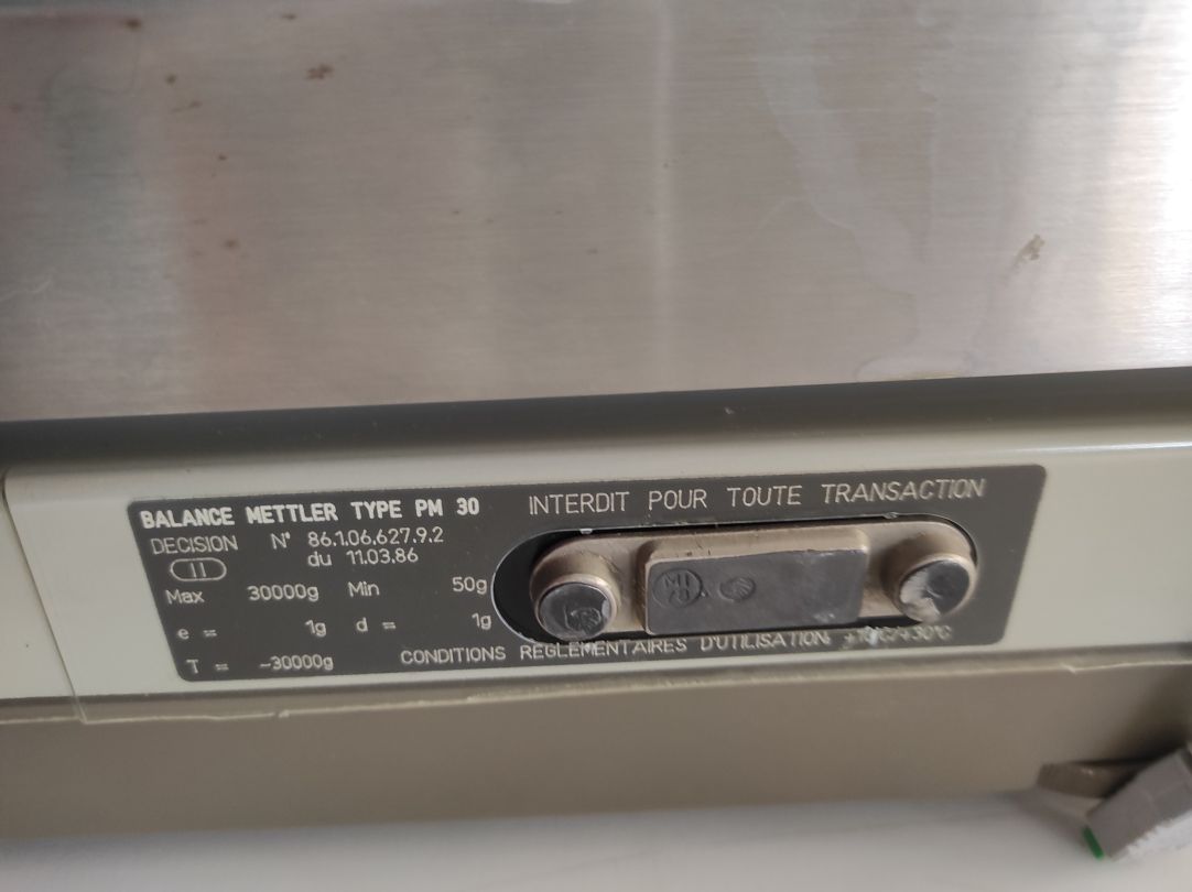 Balance de précision pour laboratoire d'occasion - Mettler Toledo PM30 - Max 30000g, e=1g, d=1g_1