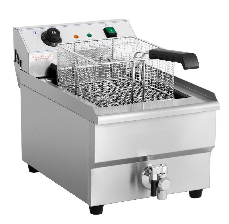 Friteuse 16 litres 380v avec vanne de vidange_1