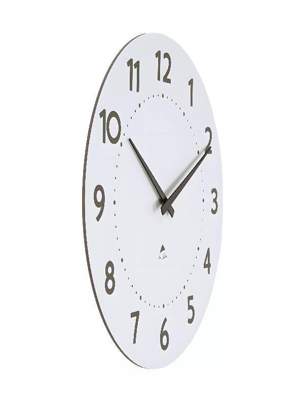 Grande horloge murale bois blanc_1