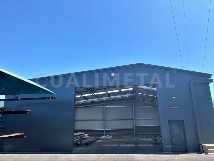 Hangar gamme EcoRapid recyclage - démontable, amovible - structure modulaire Cualimetal_1