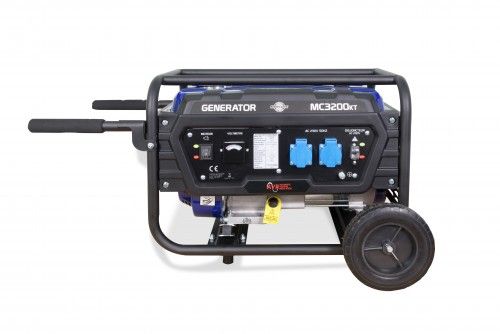 Mc3200kt groupe électrogène - mecafer - avec grandes roues tout terrain_1