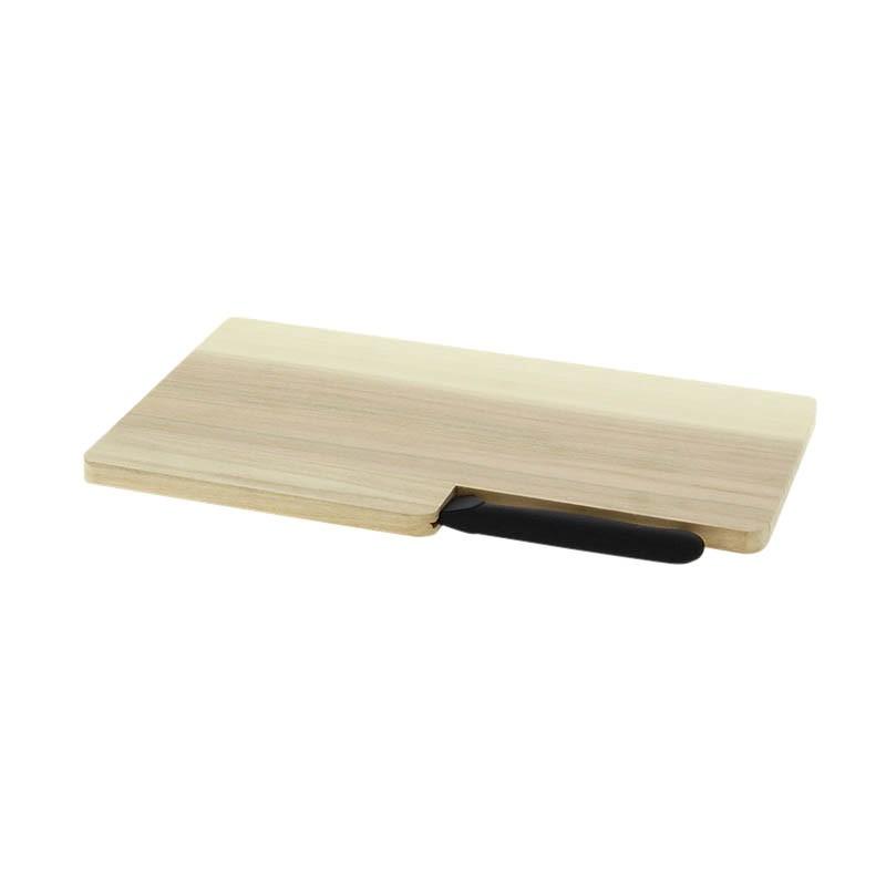 Planche à découper bois avec couteau - BOIS_1