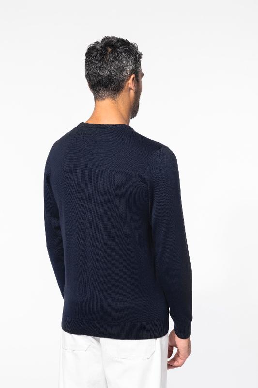 Pull col rond - Réf: K967 - Kariban - 50% coton / 50% acrylique - Coupe ajustée_1