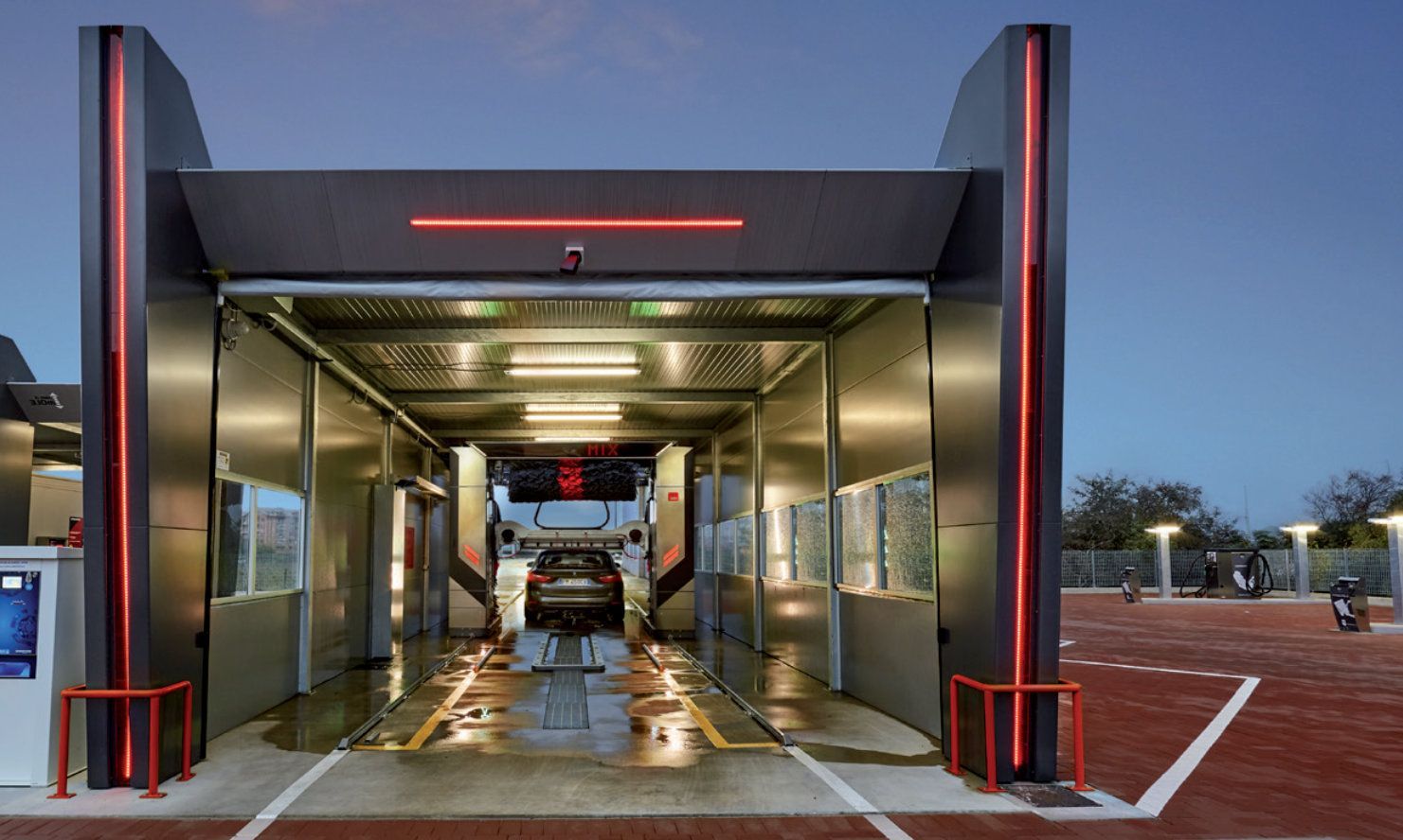 Structure RED LINE pour  station de lavage, portique,...-_1