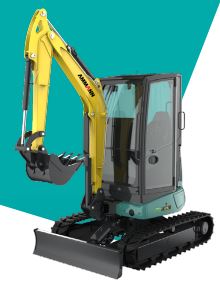 Mini-pelle performante, très compacte pour petits terrassements, travaux de voirie - AMX 25_1