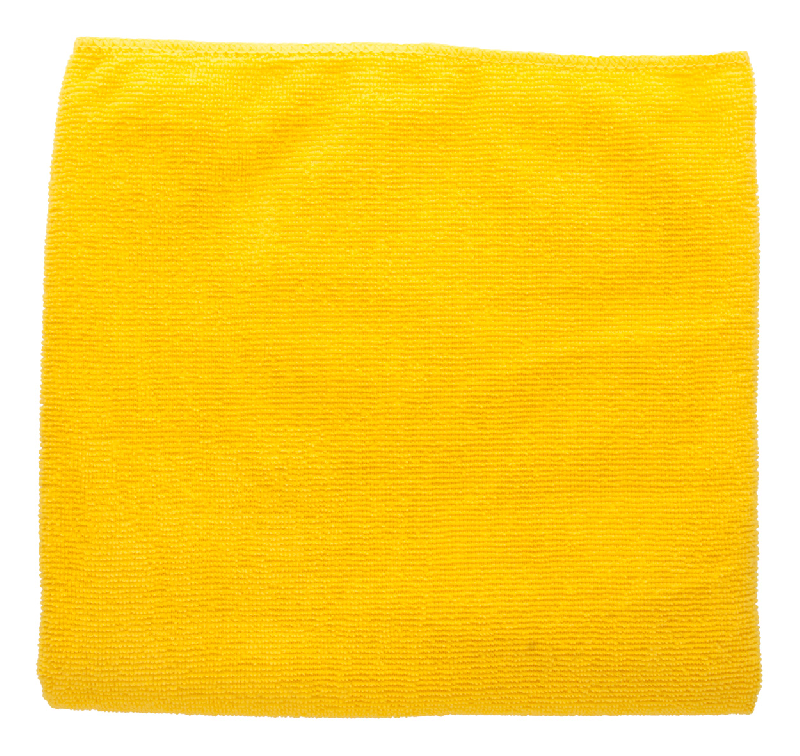 Serviette de sport en microfibre - avec pochette - 185 gr/m2 - couleur jaune_1