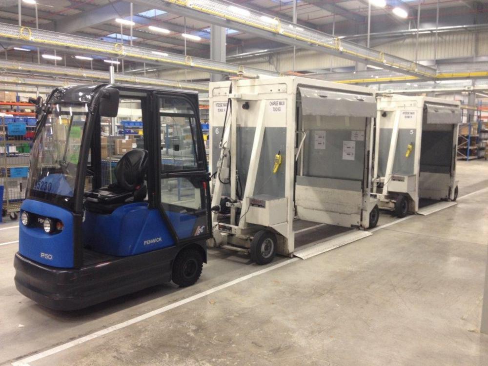 Remorque industrielle surbaissée spécifique - Chargement au sol - Capacité 700 kg - MILOCO 2069_1