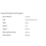 S40 Teeth Godet d'excavation - Rototilt - 100 L - Excavation Bucket avec dents_1