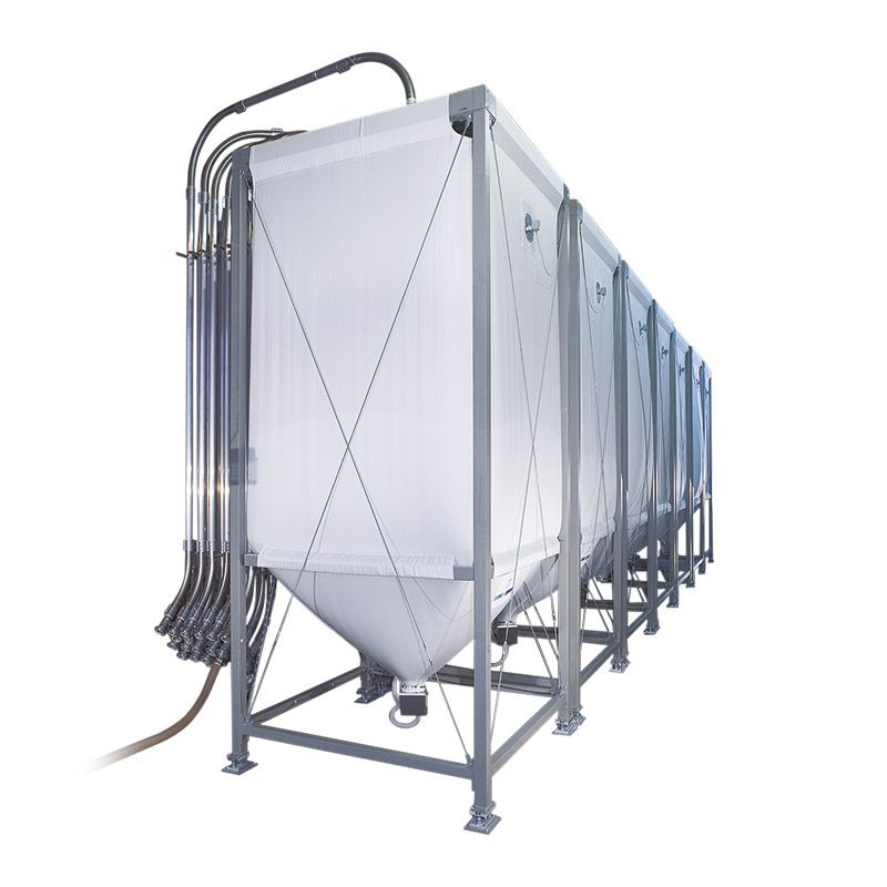 Silo de stockage de granulés de bois jusqu'à 50 m³ - Flexilo MAXI - ABS - Tissu exclusif haute résistance_1